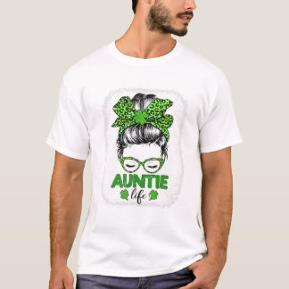 Camiseta Tia Clover Coque Desgrenhado Leopardo