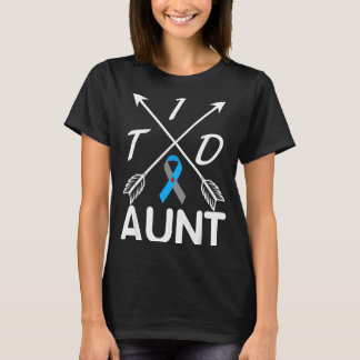 Camiseta Tia com diabetes tipo 1 conscientização sobre diab