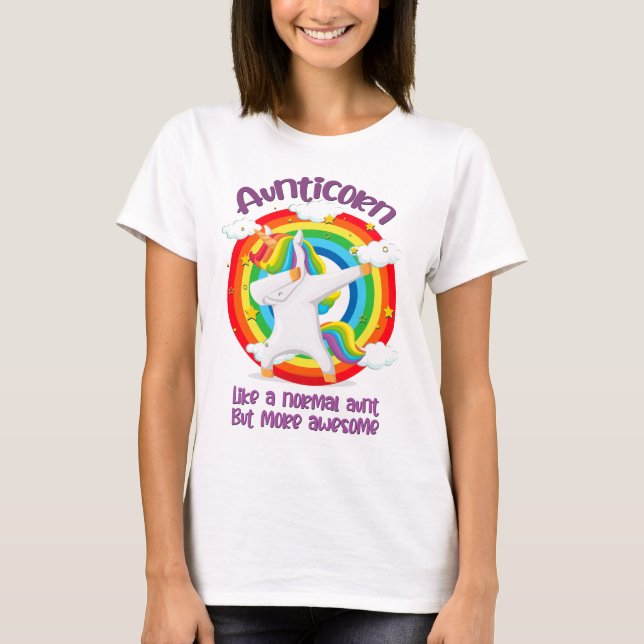 Camiseta Tia Como Uma Tia Normal Mas Mais Incrível (Frente)