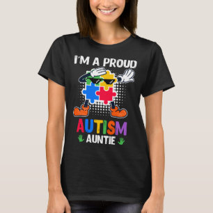 Camiseta Tia Conscientização do Autismo Criança Autista Div