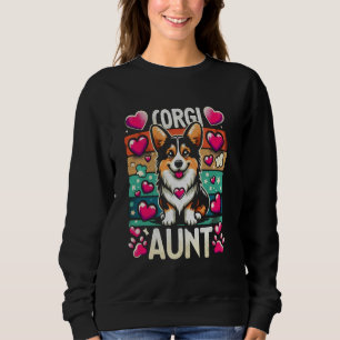 Camiseta Tia Corgi para amantes de carne de cão Corgi