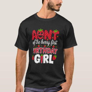 Camiseta Tia da Berry Menina de Primeiro Aniversário Morang
