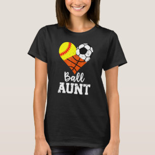 Camiseta Tia da Bola Softball Futebol de Basquete Tia Espor