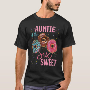 Camiseta Tia Da Doce Festa de aniversário De Seis 6