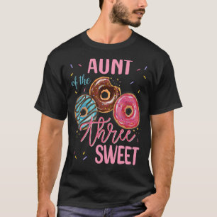 Camiseta Tia Da Doce Festa de aniversário T Da 3ª Rosquinha