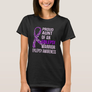 Camiseta Tia da Epilepsia Guerreira Roxo Sensibilização G