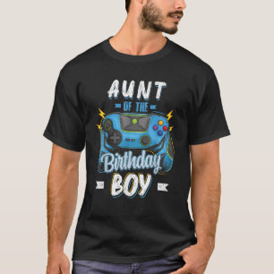 Camiseta Tia da família Birthday Boy Matching Video Gam
