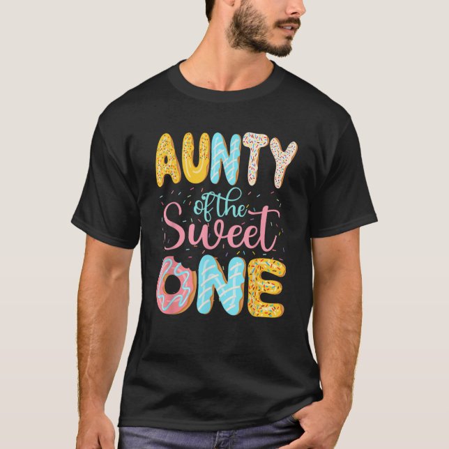 Camiseta Tia da família da tia Rosquinha doce (Frente)