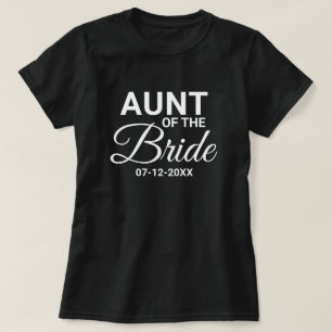 Camiseta Tia da Família de Festas de casamento da Noiva