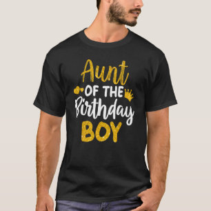 Camiseta Tia Da Família De Festas De Desorações De Meninos