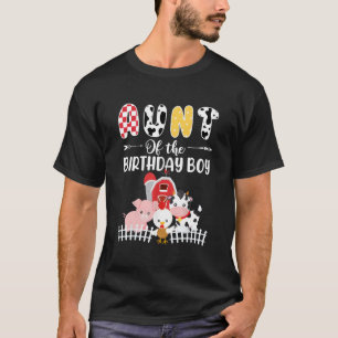Camiseta Tia Da Fazenda De Aniversário Cow L