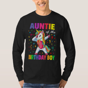 Camiseta Tia da Festa de aniversário Dava Boys Dabbing Un