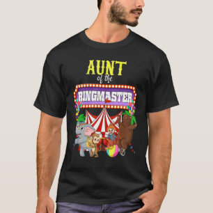 Camiseta Tia Da Festa De Circo Birthday Ringmaster Kids