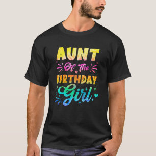 Camiseta Tia Da Garota De Aniversário, Fama De primeiro ani