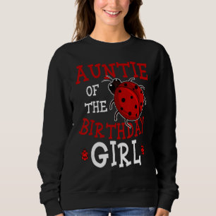 Camiseta Tia Da Garota De Aniversário, Ladybug Cel Do Bday