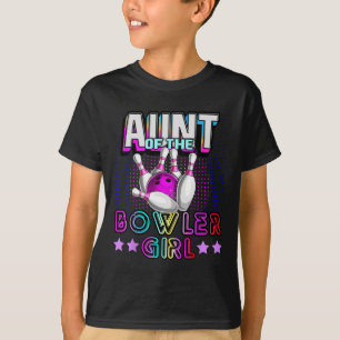 Camiseta Tia Da Garota De Bowler Correspondendo À Filha Da