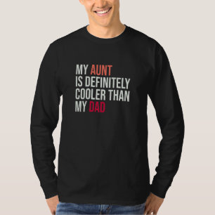 Camiseta Tia da Mulher Sobrinha Minha Tia é Mais Legal que