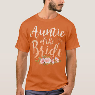 Camiseta Tia Da Noiva Festa de Chuva de Presentes para Mulh