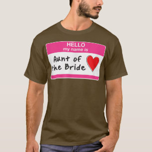 Camiseta Tia da Noiva Festa Divertida de Noiva Damas de Hon