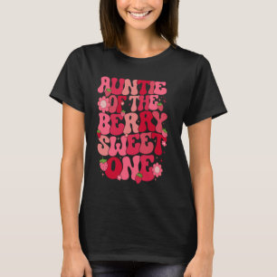 Camiseta Tia Da Primeira Morango Doce De Frutas Morango