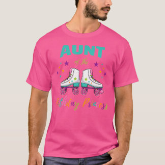 Camiseta Tia da Princesa de Aniversário de Patinação no Gel