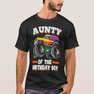 Camiseta Tia Da Rapariga De Aniversário Da Tia Monster Wome