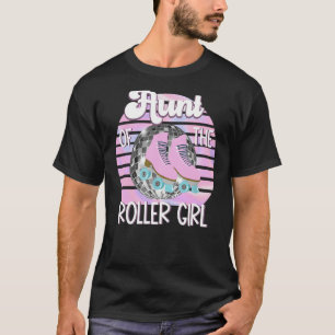 Camiseta Tia da Roller Girl patinando aniversário para o ga