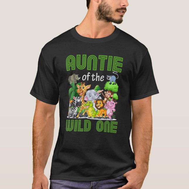Camiseta Tia Da Selva De Um Anim Safari (Frente)