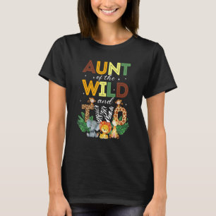 Camiseta Tia Da Selvagem Do Jardim Zoológico Safari E
