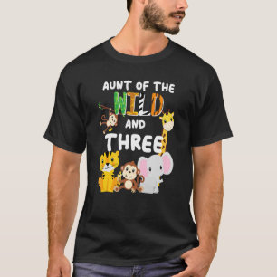 Camiseta Tia Da Selvagem E Três Jardins Zoológicos Safari J