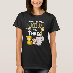 Camiseta Tia Da Selvagem E Três Jardins Zoológicos Safari J