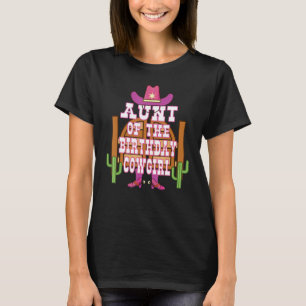 Camiseta Tia da Vaqueira de Aniversário Festa Rodeio Infant