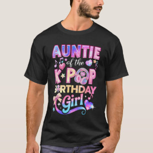 Camiseta Tia Das Garotas De Aniversário K-Pop Música Corean