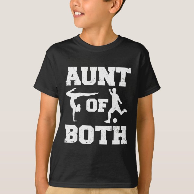 Camiseta Tia de ambos ginástica e futebol Ginástica Futebol (Frente)