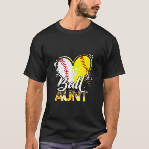 Camiseta Tia de ambos os jogos de futebol de beisebol