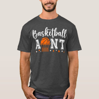 Camiseta Tia de Basquete de uma tia de jogador de basquete 