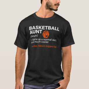 Camiseta Tia de Basquete Definição Maior Fã da Sobrinha