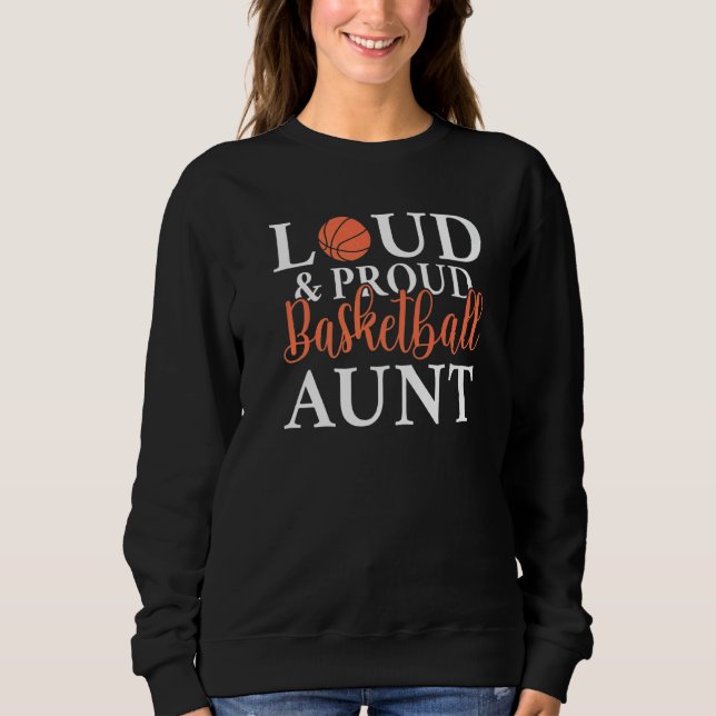 Camiseta Tia de Basquete Louca e Orgulhosa (Frente)
