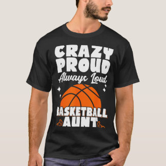 Camiseta Tia de beisebol Louca Orgulhosa Sempre Alta