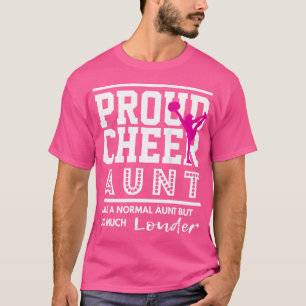Camiseta Tia de Cheerleading Orgulhosa Tia de Torcida