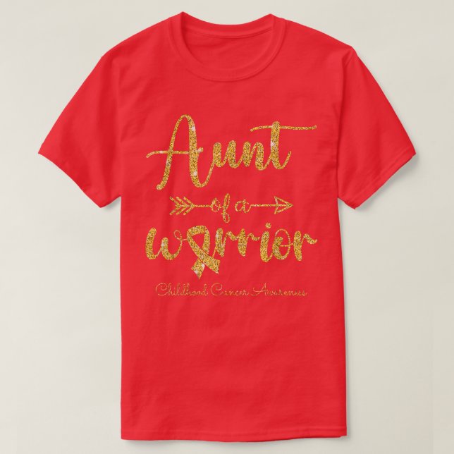 Camiseta Tia De Conhecimento De Canceres Infantis De Um Gue (Frente do Design)
