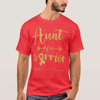 Camiseta Tia De Conhecimento De Canceres Infantis De Um Gue