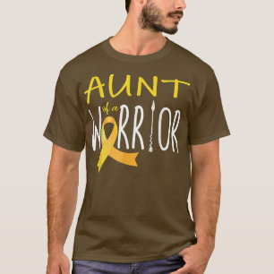 Camiseta Tia De Conhecimento De Canceres Infantis De Um Gue