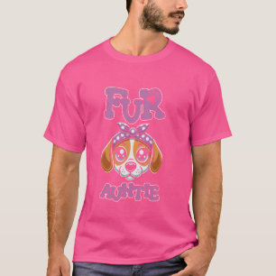 Camiseta Tia de estimação peluda da raça Beagle - Tia cacho