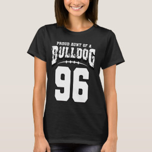 Camiseta Tia De Futebol Do Jogador 96 Do Bulldog