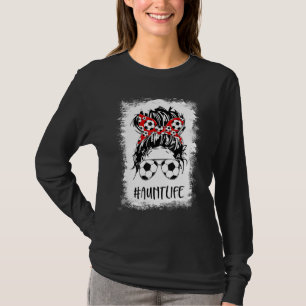 Camiseta Tia de futebol sanduíche Má Mulher-Arma Mãe