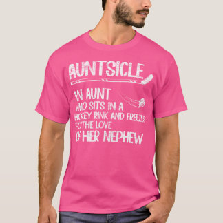 Camiseta Tia De Hóquei Da Tia De Um Jogador De Hóquei