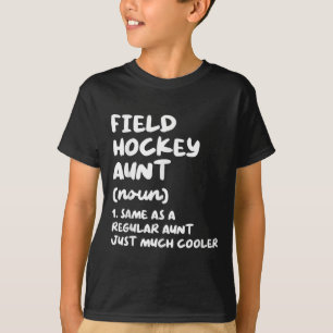 Camiseta Tia de hóquei em campo Definição Engraçado E Sy Es