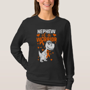 Camiseta Tia de Leucemia Tio Meninos Sobrinho de um Dino G