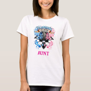 Camiseta Tia de Revelação de Gênero com Burnouts ou Arcos d